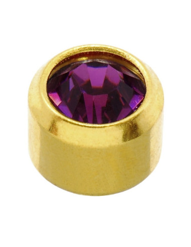 24 karaatin Z helmikuun korvakorut,...