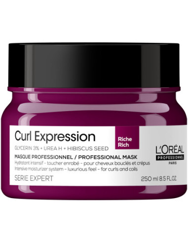 L'Oréal Professionnel Curls Expression intensīvi mitrinoša maska RICH 250ml