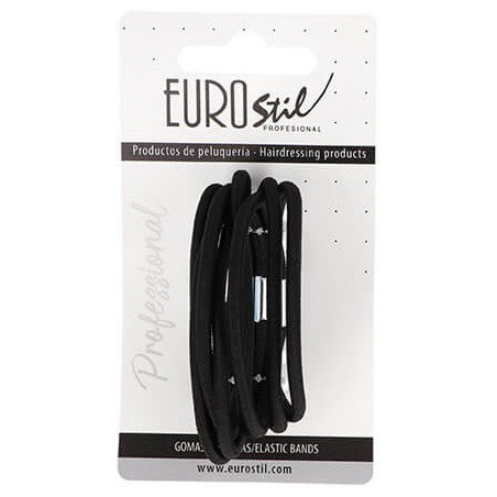 Elastiset hiusnauhat, mustat, 8 kpl