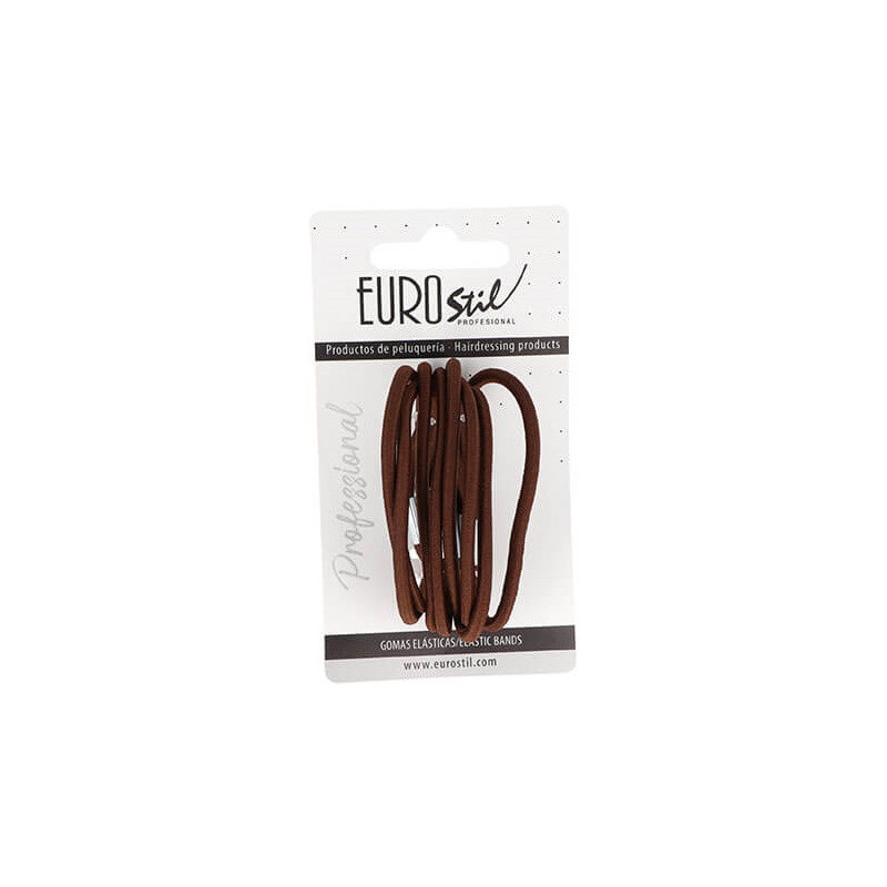 Elastiset hiusnauhat, ruskeat, 8 kpl