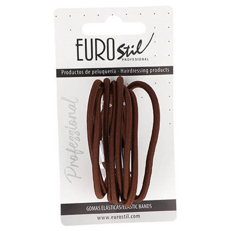 Elastiset hiusnauhat, ruskeat, 8 kpl