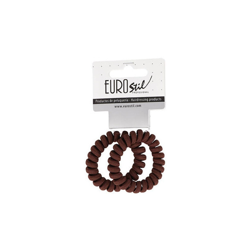 Hiuslenkit, kierretyt, ruskeat, 2 kpl