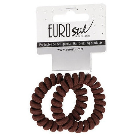 Hiuslenkit, kierretyt, ruskeat, 2 kpl