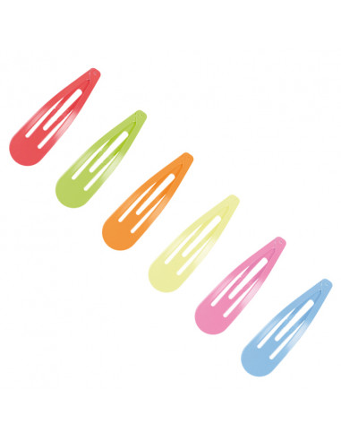 Hiuspinnit, 5 cm, fluoresoivat 24 kpl