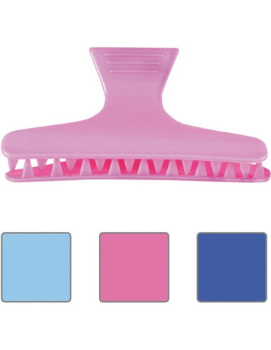 Klipsit, värilliset-läpinäkyvät, 12 kpl.