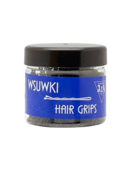 Hiuspinni, laineikas, 60 mm, musta, matta, pyöristetyt päät, 500 g