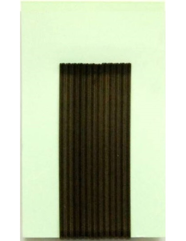 Hiuspinni, sileä, 6 cm, ruskea, 12 kpl