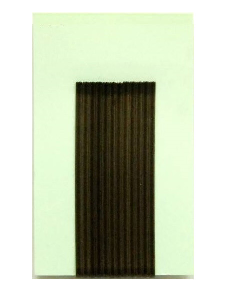 Hiuspinni, sileä, 6 cm, ruskea, 12 kpl