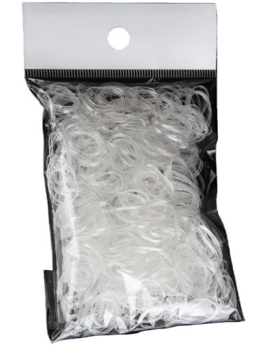 Hiuslenkit, läpinäkyvät, 500 kpl.
