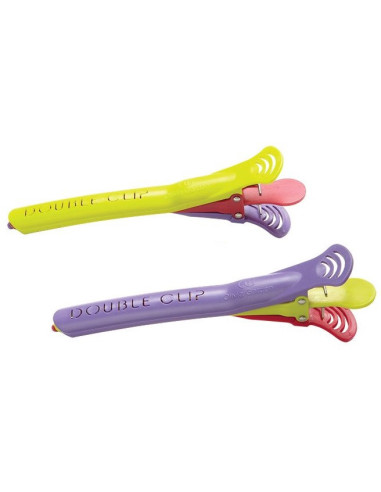 OLIVIA hair clips (2 pcs/pack), double, antibacterial