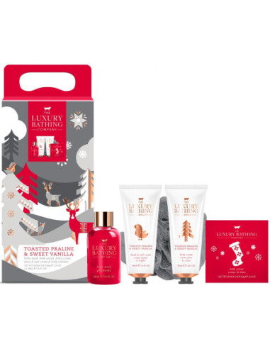 GRACE COLE Body care set FESTIVE (sweet vanilla/praline) 3x50ml+80g