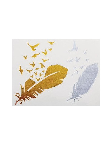 Body Art -tarra, kulta/metalli G021