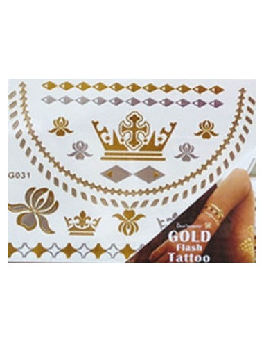 Body Art body sticker, gold/metallic G031