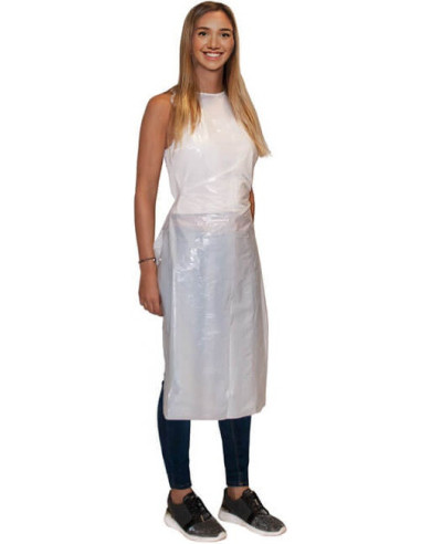 Apron, Polyethylene, 106x61cm, transparent, disposable, 50pcs