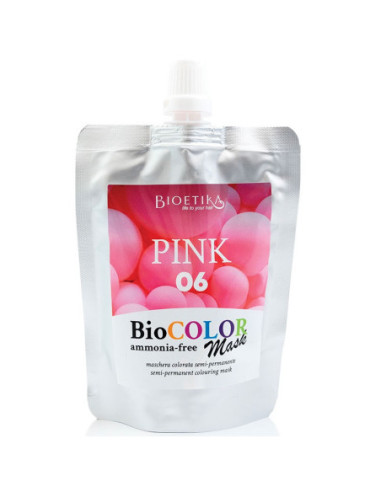 BIOETIKA BIOCOLOR Toning hair mask 06, Pink 200ml