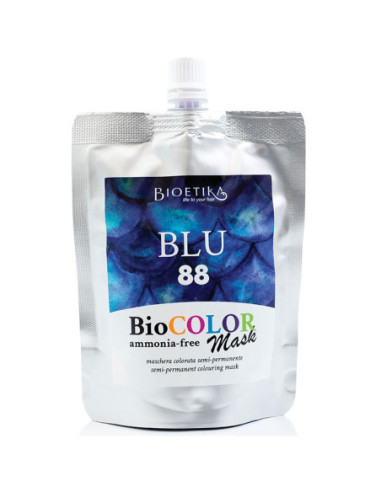 BIOETIKA BIOCOLOR Tonējoša matu maska 88, Zila 200ml