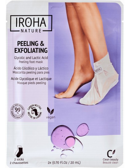 IROHA NATURE Kuorinta- ja eksfoliointisukat Laventeli