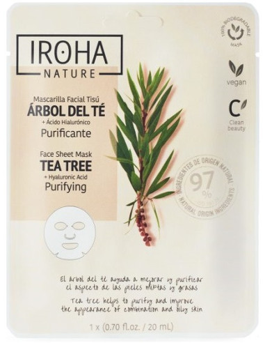 IROHA NATURE Kasvonaamio TEEPUU +...
