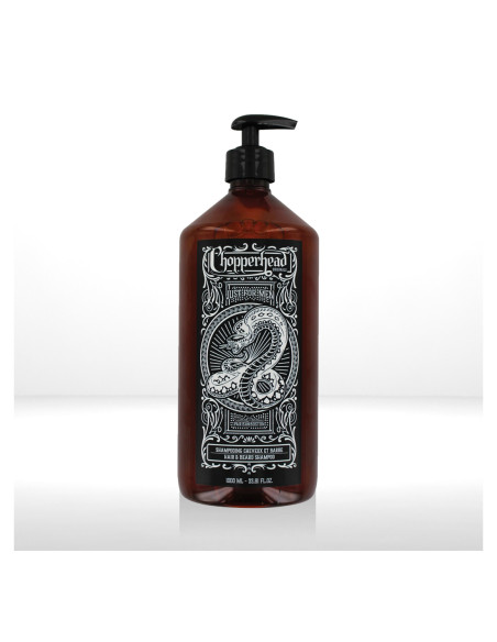 CHOPPERHEAD Hiusten ja parran shampoo, kosteuttava, herkälle iholle, 1000ml