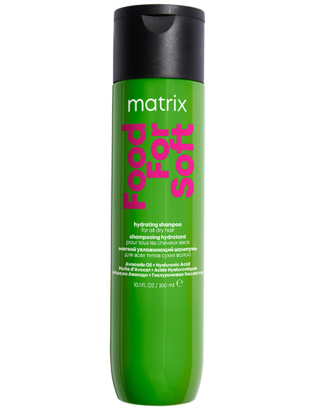 FOOD FOR SOFT Tehokkaasti kosteuttava shampoo kaikille kuiville hiustyypeille 300ml
