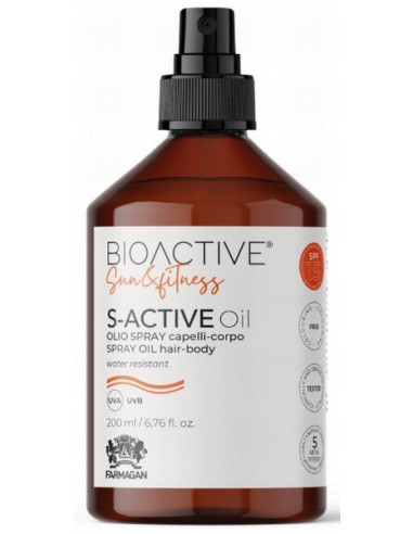 BIOACTIVE SUNnFITNESS Sprejs matiem-ķermenim, novērš foto-novecošanos 200ml