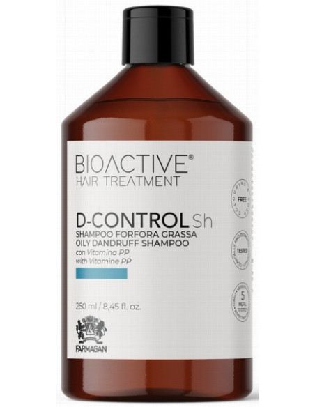 BIOACTIVE D-CONTROL -shampoo rasvaista hilsettä vastaan ​​250ml