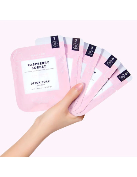 VOESH - PEDI IN A BOX Pedikyyri-SPA-hoito 5-in-1, detox-rentouttava, vadelmasorbetti