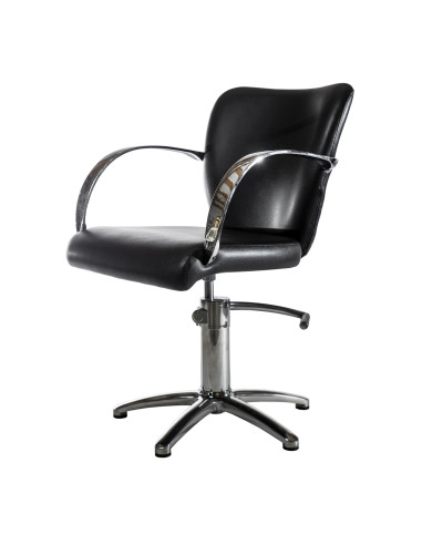 Hairdresser customer chair London, black