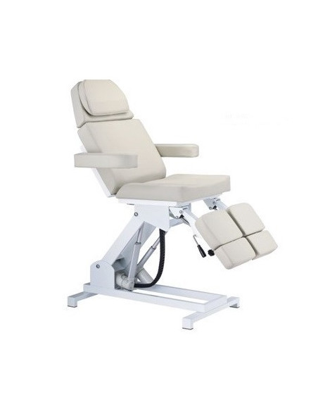 Pedikyyrisohva, jossa 3 moottoria, Celeste, valkoinen