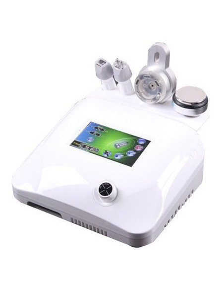 Kosmetologin laite, jossa on 4 toimintoa - kavitaatio, 3D-radiotaajuus, IR-biofotoni, tyhjiö