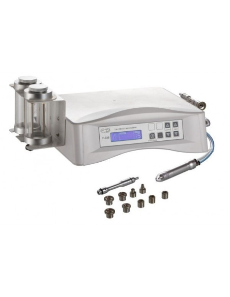 Kosmetologilaite, jossa on kaksi toimintoa - timanttidermabrasio ja mikrokristallidermabrasio