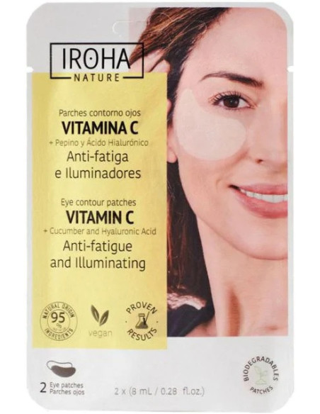 IROHA NATURE Silmänympärysnaamio C-vitamiinilla, kurkulla ja hyaluronihapolla