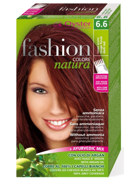 FASHION NATURA hiusväri 6.6, tummanpunainen 50ml+50ml+15ml