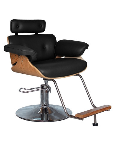 Kampaajan asiakastuoli, hopeanvärinen...