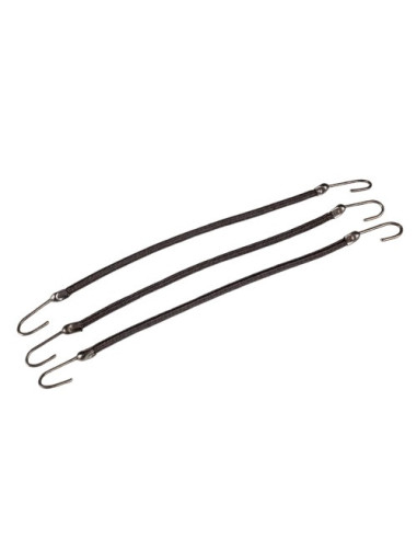 Ponytailholder with hooks - black / 12 pcs.