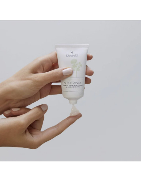 SCRUB AWAY Silottava kasvojenkuorintageeli riisillä ja bambun mikrorakeilla 250ml