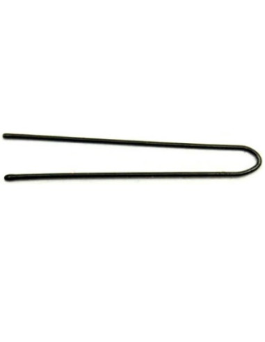 Plain hairpin 75 mm - black, 20pcs.