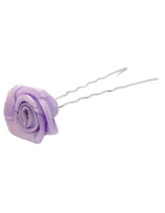 Waved hairpin with purple...