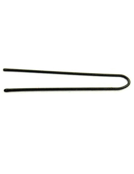 Hiuspinni, sileä, 75 mm, musta, 500 g