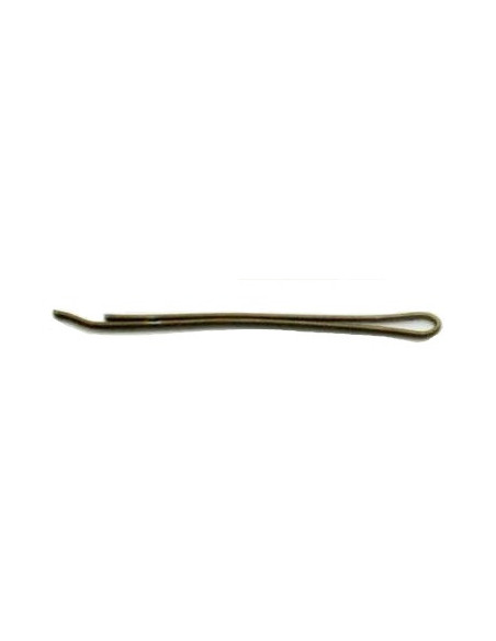 Hiuspinnikset, sileät, 4 cm, ruskeat, 100 kpl.