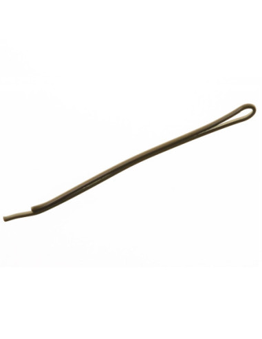 Hiuspinni, sileä, 6 cm, ruskea, 12 kpl