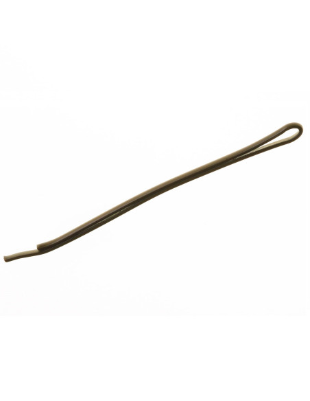 Hiuspinni, sileä, 6 cm, ruskea, 12 kpl