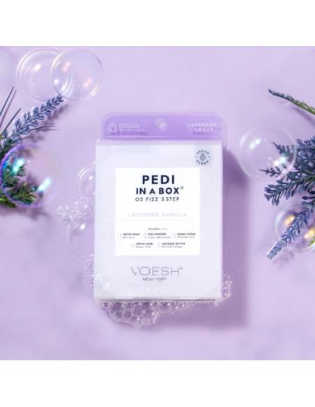 VOESH - PEDI IN A BOX Pedikyyri-SPA-hoito 5-in-1, rauhoittava, laventeliuute