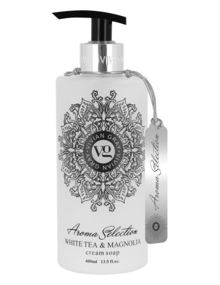Aroma Selection Kermainen saippua, valkoinen tee/magnolia 400ml