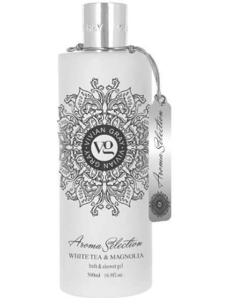Aroma Selection -suihkugeeli, valkoinen tee/magnolia 500ml