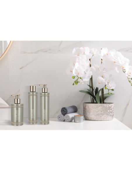 Kristallisaippua, kermainen, annostelijalla, valkoinen 250ml