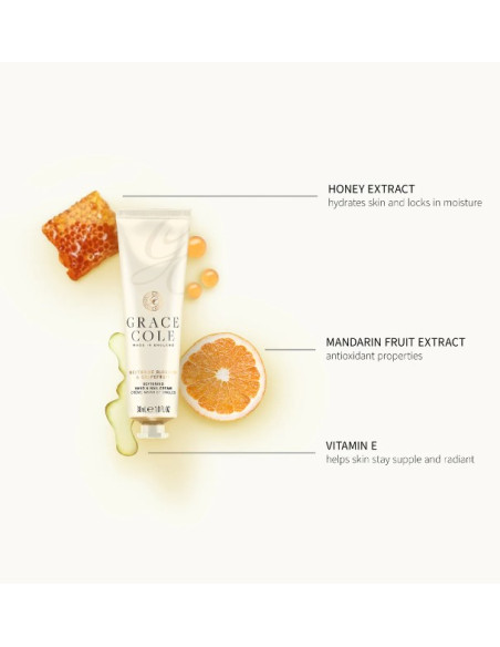 GRACE COLE Käsi- ja kynsivoide (Nektariininkukka/Greippi) 30ml