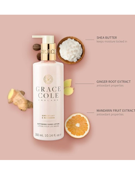 GRACE COLE Käsivoide (Inkiväärililja/Mandariini) 300ml
