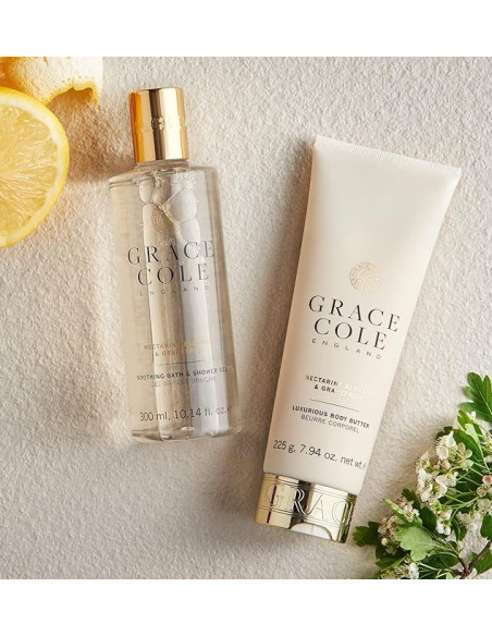 GRACE COLE Suihku- ja kylpygeeli (Nektariininkukka/Greippi) 300ml