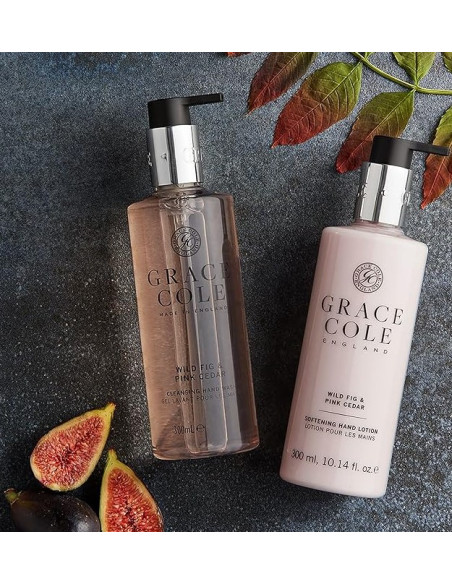GRACE COLE Suihku- ja Kylpygeeli (Villiviikuna/Vaaleanpunainen setri) 300ml